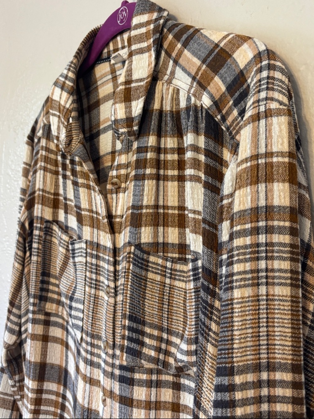 Anthropologie Pilcro The Hadley Relaxed Button Down Plaid Shirt S - Picture 4 of 10